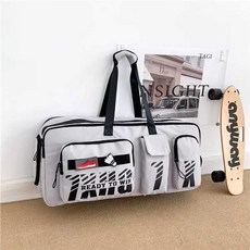 테니스 크로스백 숄더 메신저 테니스백 배드민턴, 1개, 그레이 라지