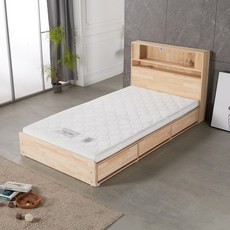 빈펄가구 데일리 양면 미니독립 토퍼 매트리스 10cm 허리에좋은 침대 원룸 토퍼 바닥매트릭스, 화이트