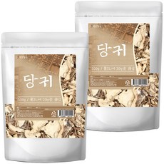 건강중심 말린 당귀 뿌리 차 수입, 2개, 500g