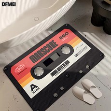 DFMEI 硅藻泥地墊浴室地墊玄關入戶門墊衛生間吸水腳墊, 1個, 磁帶—2