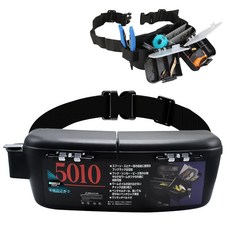 SAMOLLA多功能釣魚腰包，釣具配件收納整理，舒適便攜，解放雙手, 黑色, 1個