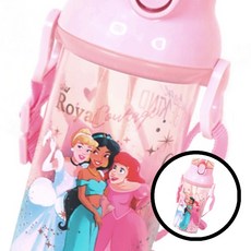 릴팡 어깨끈 물통 물병 어깨끈 어린이 물병 원터치 물통 BPA 프리 공주 물병 캐릭터 물병 휴대용 물통 소풍 물통 학생 물병