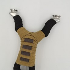 短中拉扁皮彈弓橢圓撐頭大弓門440材質反曲不銹鋼彈弓, 超纖帶纏好, 1個