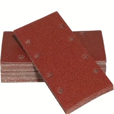쿠쿠스토어 10/20/30Pcs 93x185mm 샌딩 시트 8 홀 후크 및 루프 직사각형 연마 금속 모듬, 07 0 Grit, 03 30pcs