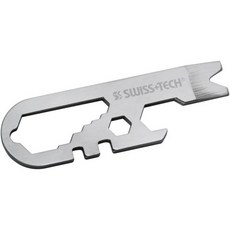 SWISSTECH ST67129 14in1 마이크로 렌치 멀티 툴 스테인리스 스틸 구조 열쇠고리 자동차 캠핑 하드웨어싱글 팩용, SWISSTECH ST67129 14in1 마이크로 렌