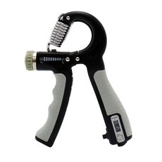 해피앤몰 10-60kg 강도조절 카운터 손 악력기, 블랙