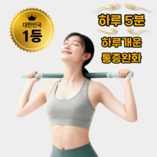 하루개운 시원한 전신 근막이완 종아리 마사지스틱, 세이지그린, 1개