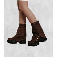 솔트앤초콜릿 투웨이 버튼 워머 미들부츠 412446006 (7cm) 217110