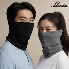 리카타 클리마 겨울 골프 스포츠 넥워머 방한 보온용품 이어워머 C23306, C23306 멜란지그레이 S_M, 1개