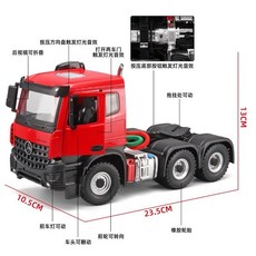 熱賣 1:24奔馳阿塔尼亞合金卡車拖頭工程運輸車半拖男孩掛模型擺件收藏 合金車模型 真實還原, 軍綠奔馳合金拖頭,其他, 1個