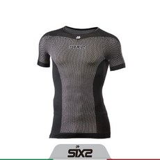 [ 공식수입사 ] SIX2 TS1L BT 블랙 / 식스투 / 반팔 상의 / 스포츠 이너웨어 / 초경량 소재 / 자외선 차단 / 흡습속건 / 냄새억제, M / L
