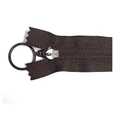 YKK지퍼 링코일 자크 내츄럴 3호, 1개, 블랙x20cm