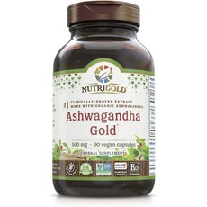 NUTRIGOLD 黃金南非醉茄萃取保健素食膠囊 500mg, 1個, 90 件