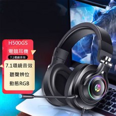 惠普 H500GS 7.1環繞音效 RGB彩燈 電競耳機 頭戴式耳機 桌機筆電適用