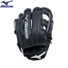 MIZUNO 美津濃 棒壘球手套 PRO SELECT 黑色，優質皮革，舒適耐用，接球保護, 1個
