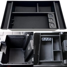 JOJOMARK 센터 콘솔 오거나이저 트레이는 2019-2022 GMC 시에라/쉐보레 실버라도 1500 액세서리 2020-2021 2022 2023 실버라도/시에라 2500, black