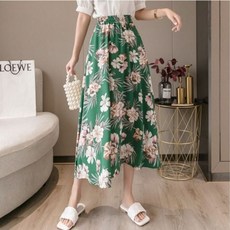 롱 롱스커트 꽃 롱치마 A라인스커트 여름치마 봄 하이 ddo+2717KF