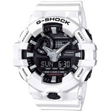 Casio 남성용 지샥 쿼츠 시계 화이트 25.8 합성수지 소재 스트랩 (GA-700-7ACR)