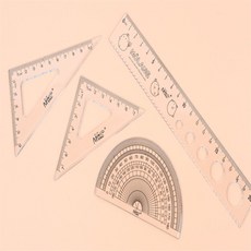 초등학생 수학공부 각도기 삼각자 세트 준비물 4학년 학원 도형 각의크기 단체선물 학교