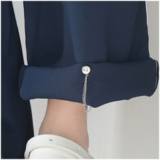 체인형 마그네틱 단추 고정, 실버