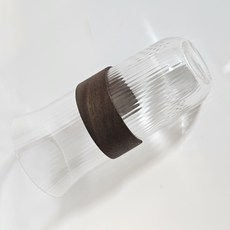 카페 우드 슬리브 우드홀더 글라스컵 하이볼 500ml, 2개, 기본
