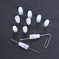 실리콘스트로우마개 6mm/10개입/봉(구멍있음 1구) 실리콘마개 병목관마개
