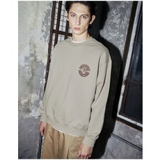 질스튜어트뉴욕 맨 [질스튜어트뉴욕] 라이트베이지 뉴욕 자수 스웻 셔츠 JNTS3D202I1 399209