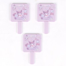 국산 산리오 미니손거울 휴대용거울 손거울, 쿠로미, 3개