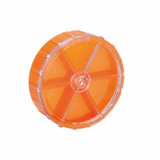 第一精工 菊型ケース 咬鉛盒 零件盒 路亞用具 配件, 1個, (迷你)46×13mm