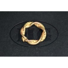 沐錦飾品材料DIY 造型單圈 15MM壓花扭線圓形銅單圈 @50入, 1個, (古銀)50入/瓶, 古銀