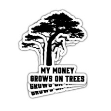 3피스 My Money Grows On Trees 스티커 재미있는 수목사 등반가 로거 클리어런스 트리머 럼버잭 체인톱 My Money Grow On Tree 스티커 노트북 병, 3피스 My Money Grows On Trees 스티, 1개, M1