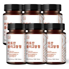 자연바름 순도 100% 키토산 올리고당 가루 분말 정, 70정, 6개