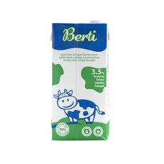 Berti 歐洲優質保久乳 3.5% 乳脂 100% 生乳 1L (12入), 12個裝