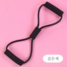 팔자 텐셔너 오프숄더 미배신기 스트레치 텐셔너 끈 어깨 목 등 트레이닝 헬스 기구 가정용, 검은색, 1개