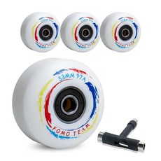 포모 팀 스케이트보드 휠 53mm33mm 97A 4PCS 스트리트 휠 ABEC-9 베어링과 T-툴 스케이트보드 교체 휠, 1개
