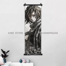 귀멸의칼날 아크릴스탠드 귀칼 장식 스크롤 그림 Kamado Tanjirou Tomioka Giyuu 홈 Kochou Shinobu 캔버스 포스터 선물, [00] 25x75cm(10x30inch), [02] gmzr25-2