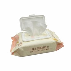 純水加厚珍珠壓紋濕紙巾 105抽, 1箱, 105張, 3g