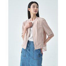 지센 지센 리사이클 메쉬배색 집업 숏 코트 LCCAO421_PE