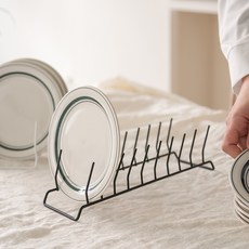 하우쏠 주방 그릇 접시꽂이 거치대 정리대, 블랙, 2개