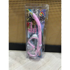 PROBLUE 兒童浮潛面鏡呼吸管組 CS26, 粉紅色套組,面鏡邊扣/呼吸管固定扣顏色依原廠出貨為主