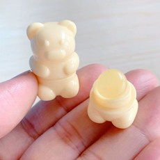 미니 실리콘 립브러쉬 간편한 입술 스머징, 1개, 옐로우베어