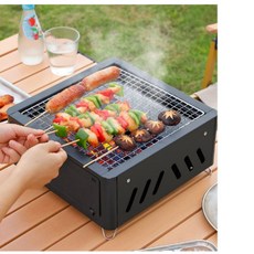 캠핑용 미니화로 감성 스테인리스 1인용 개인화로 바베큐, 1개