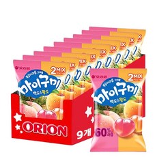 마이구미 백도 황도 97g x 9봉, 9개