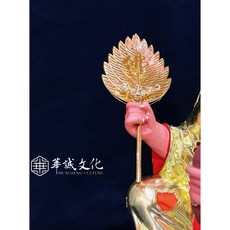 台製純銅濟公扇 法扇 電鍍金 三種尺寸 法器佛具, 金色,8寸8、1尺金身用