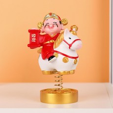 財神爺搖搖擺件 馬上發財 馬上起飛, 1個