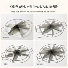스테인리스 케이크 커터 분할 슬라이서 디저트 자르기 도구, 1개, P_일체형 분할기 6+7+8개