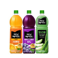 코카 미닛메이드 오렌지+포도+알로에 총 PET 과일주스, 1개, 1.5L