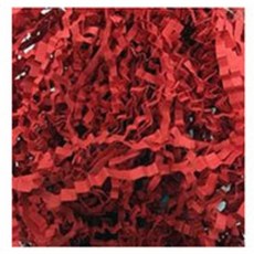 100G 拉菲草紙絲 細厚紙絲 褶皺紙絲 包裝用品 緩衝用品 裝飾紙絲 包裝紙絲 好好逛文具小舖 Pomei, 6-03007 褶皺紙絲/鞭炮紅/小包, 1個