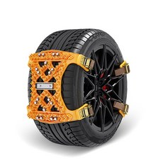 슈퍼인 겨울용 스노우체인 우레탄 케이블타 차량 타이어체인 미끄럼방지 간편설치 범용, 1개