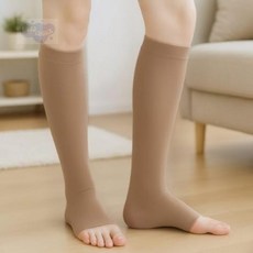 굳초이스 오픈토 종아리 압박밴드 XS 베이지